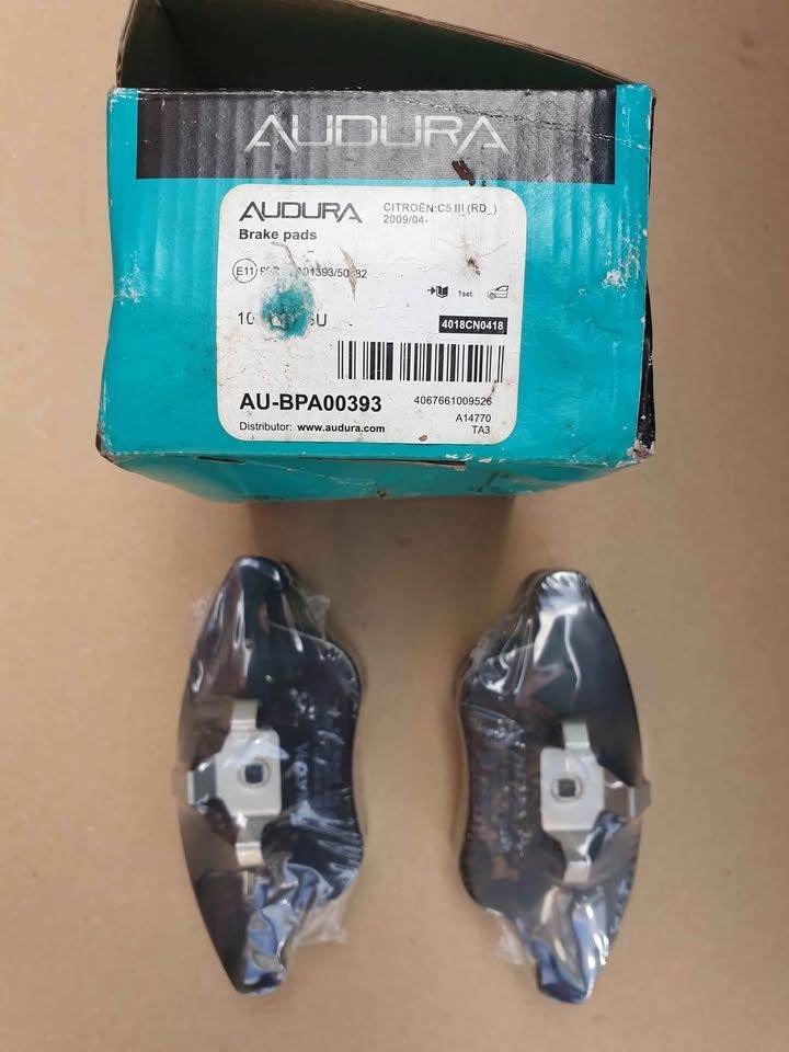 AUDURA FRONT BRAKE PADS FOR CITROEN C5. PEUGEOT 407, 508, 508SW