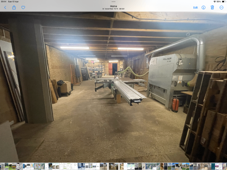 Carpentry Workshop space for hire - Altendorf Panel Saw + Bench Space - Harefield / Rickmansworth 