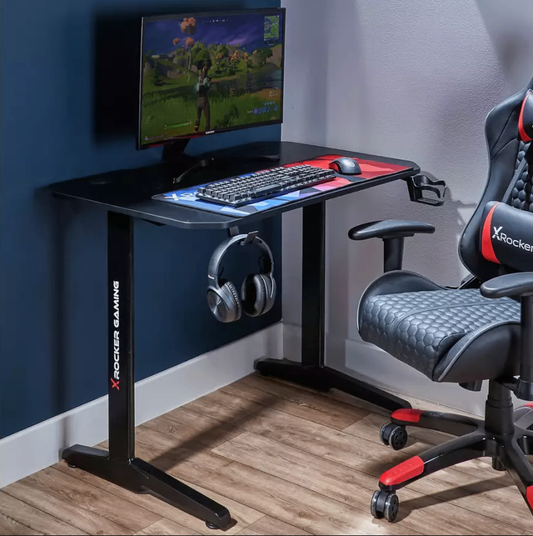 Free X Rocker Panther Gaming Desk (black)