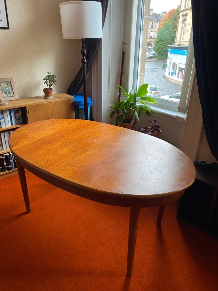 Mid Century Teak table possibly Macintosh of Kircaldy.