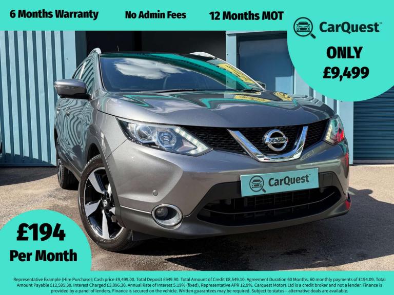 2017 Nissan Qashqai 1.5 Qashqai N-Vision dCi 5dr SUV Diesel Manual
