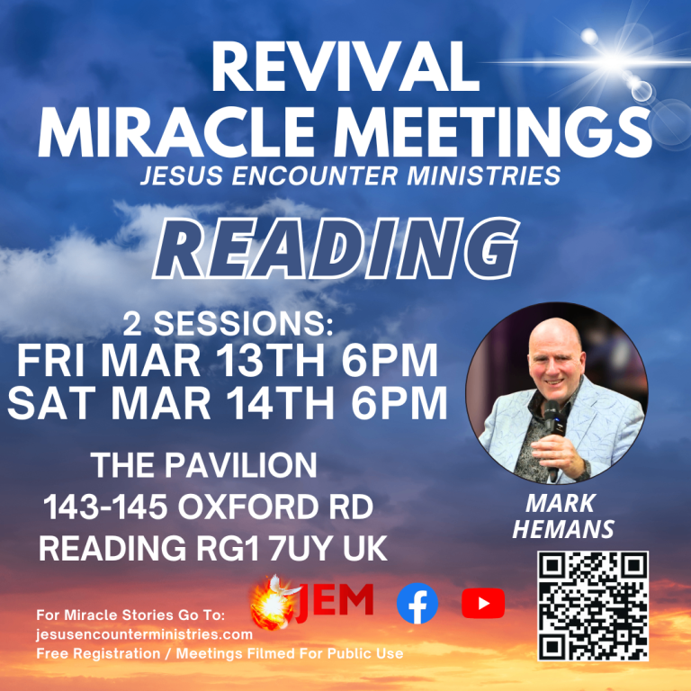 Miracle Outreach event - Healings - Deliverances - receiving Jesus March 13th & 14th March 2026