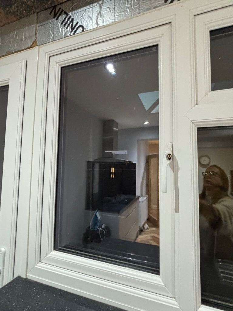 White UPVC door and windows 
