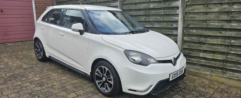 MG 3 5 Door Hatchback, White.