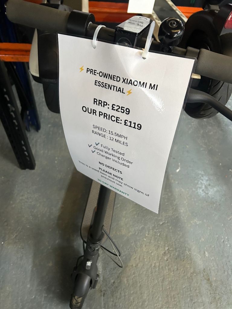 Pre owned xiaomi m1 electric scooter