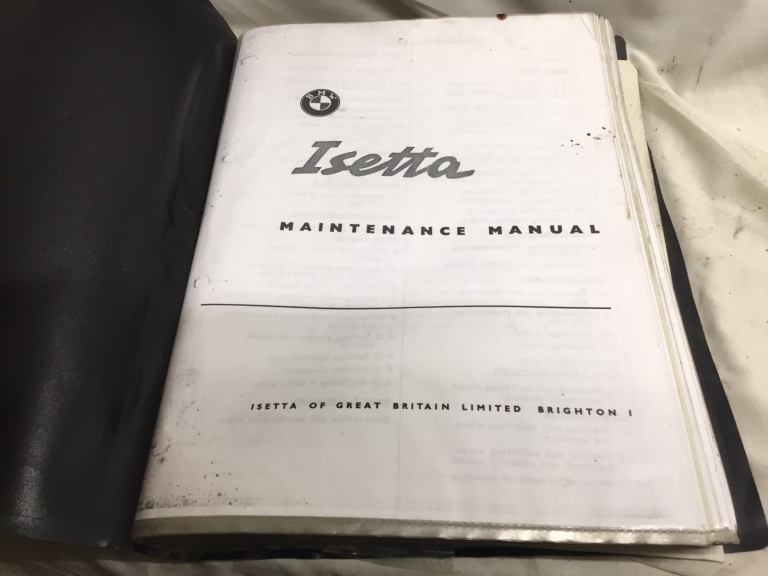 ISETTA MAINTENANCE MANUAL 