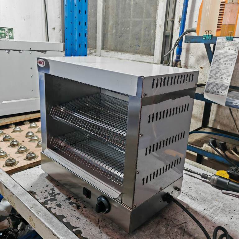 Commercial bun/bread toaster salamander grill double new