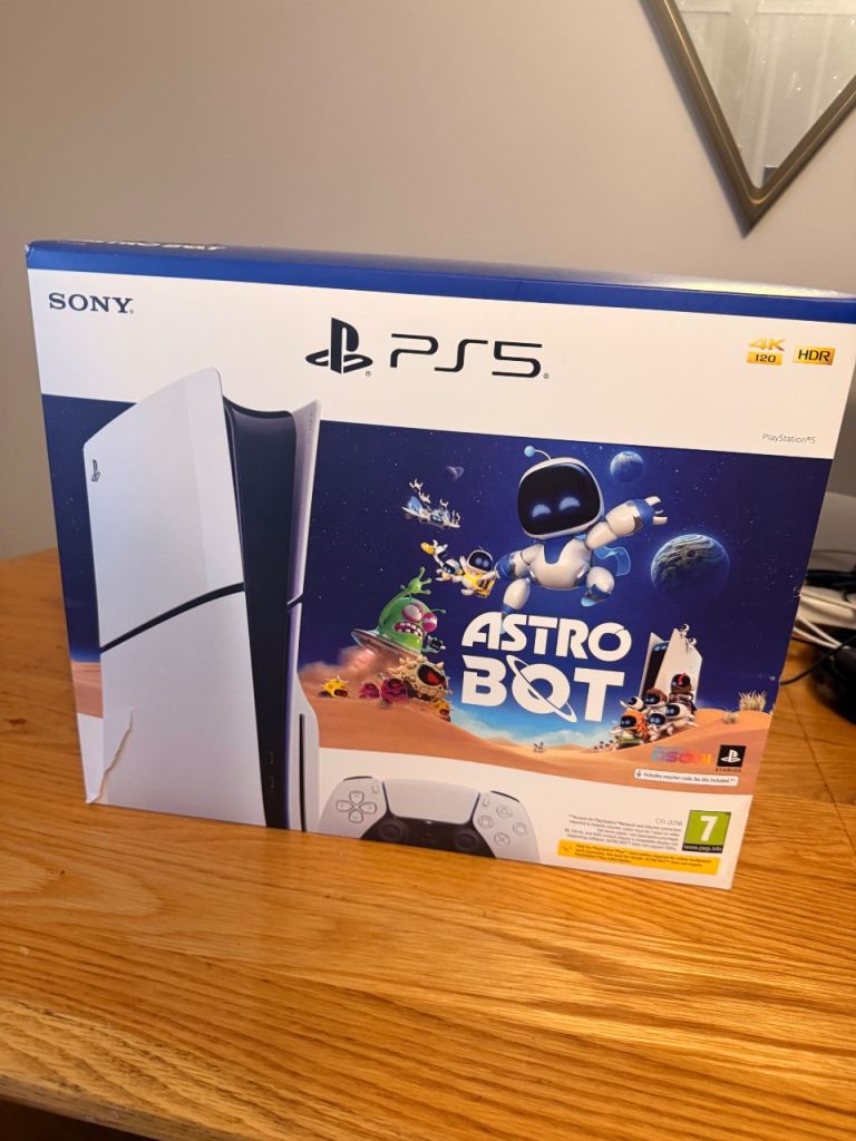 PS5 Slim Disc Edition – Brand New, Unused – 2 Controllers Included