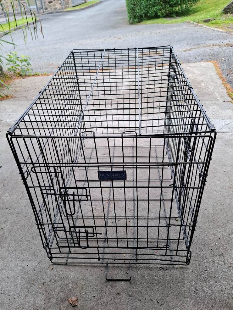 Medium Coated Metal Folding Dog Cage 