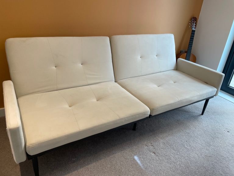 Wayfair cream clic clac sofa bed 
