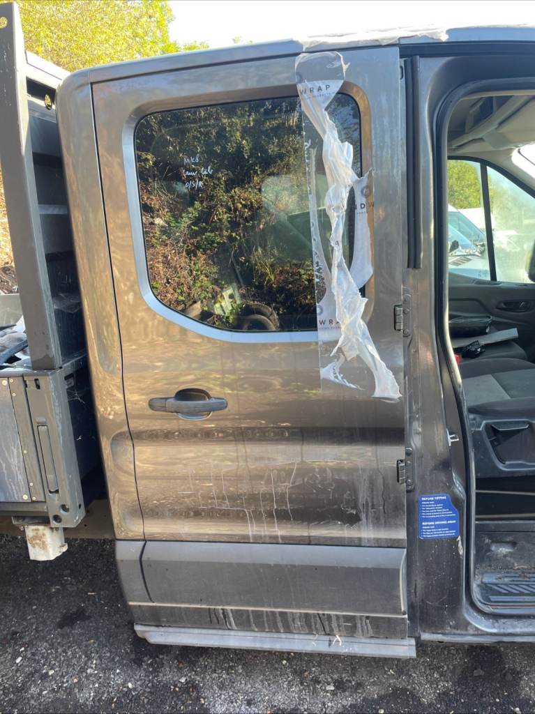 Ford Transit MK8 2015 2025 Crew Cab Double Cab Rear Door Right Side O/S Grey