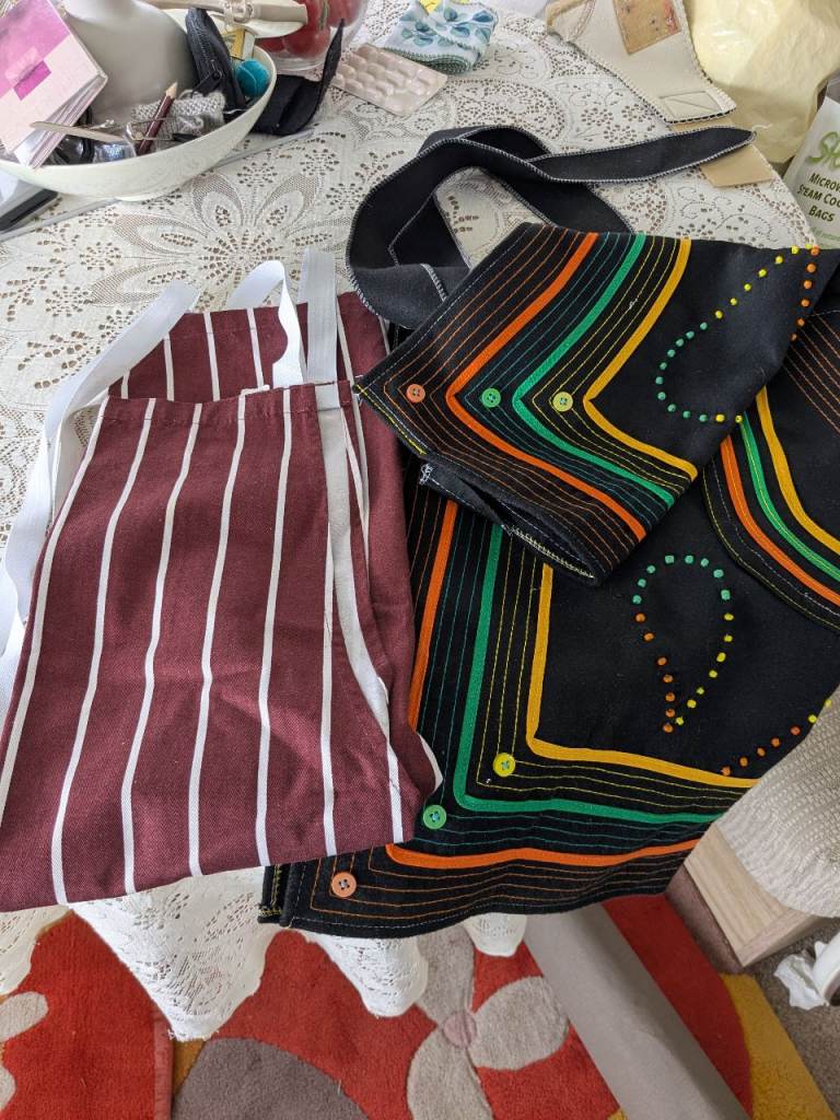 2 chefs aprons