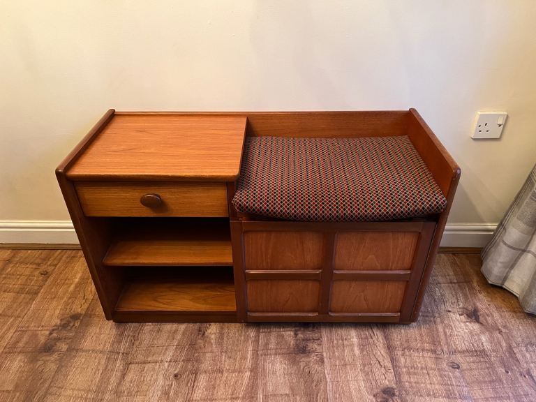 Nathan telephone table/hall seat vintage