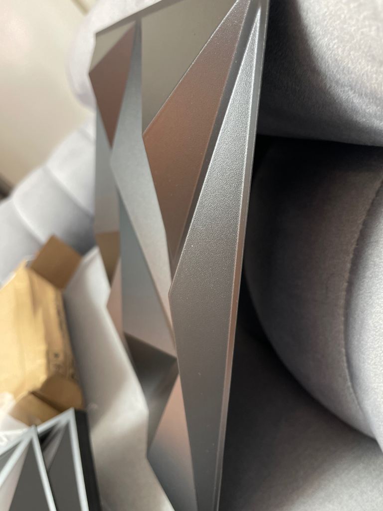 3D tiles wall panels black and white colour 