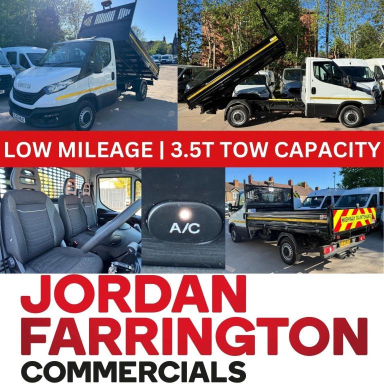 2023 IVECO DAILY RWD SRW SINGLE CAB STEEL BODY TIPPER WITH AIR-CON + CRUISE