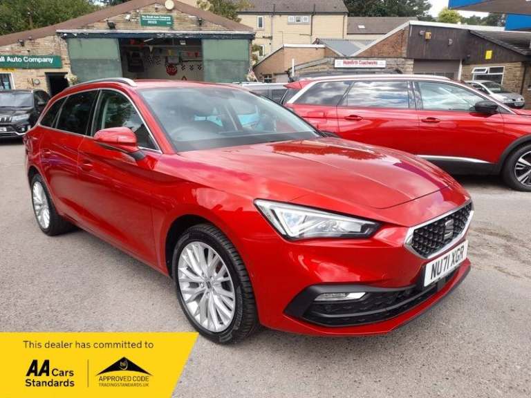 SEAT Leon 1.5 ETSI EVO XCELLENCE DSG auto,1 OWNER, TOP MODEL, RED, ESTATE,FULL H