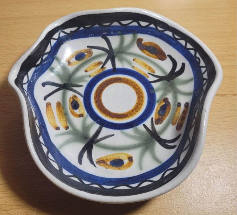 Vintage Keraluc Quimper Made In France  12cm Small Dish Perfect Condition Ml