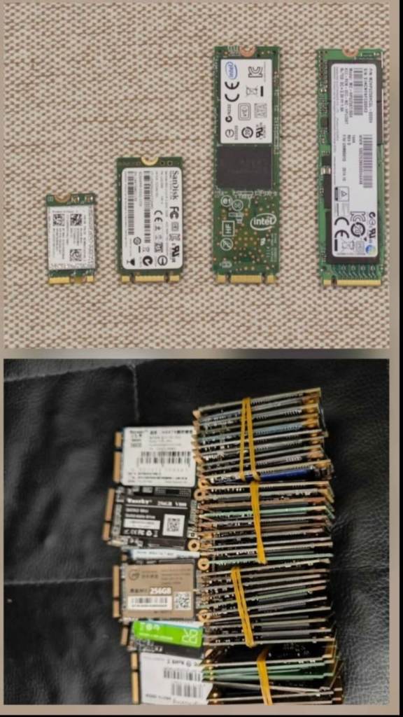 M.2 nvme msata ssd etc and ram  read ad for prices 