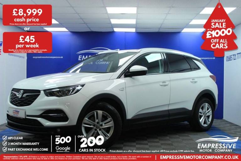 2018 18 VAUXHALL GRANDLAND X 1.5 TURBO D BLUEINJECTION SE SUV 5DR DIESEL MANUAL 