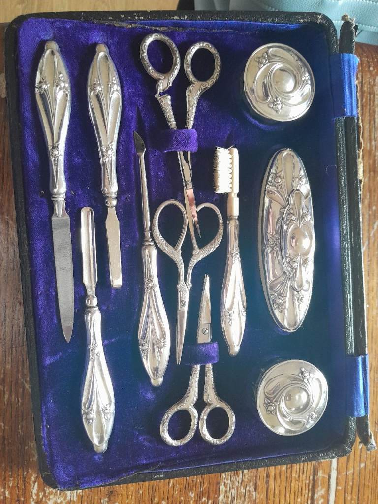 Edwardian Silver Manicure Set