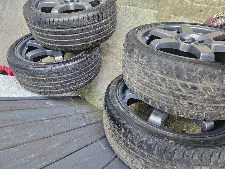   Clean and tidy set of rota alloys  multi  fit