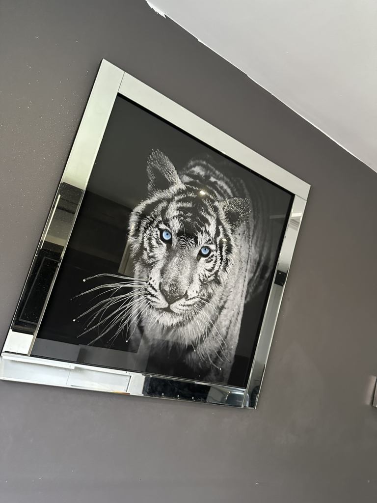 Tiger and lion wall art 