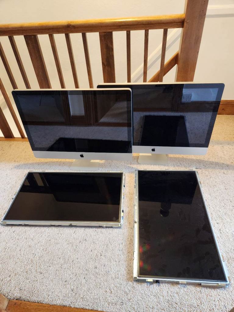 2x apple 27 iMac A1312 and 2x iMac a1312 27 screens PLEASE READ