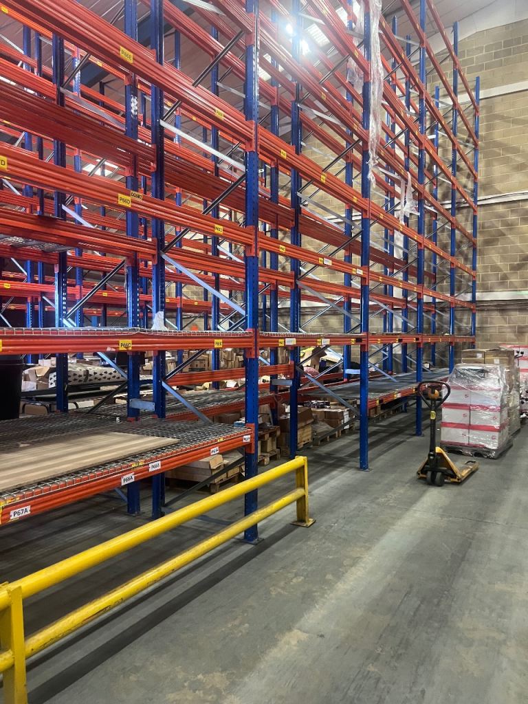 Used pallet racking system . Heavy duty shelving , £85.00 for Sale