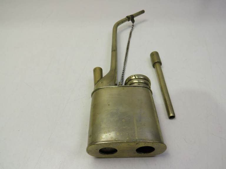 ANTIQUE CHINESE ORIENTAL METAL WATER SMOKING PIPE 