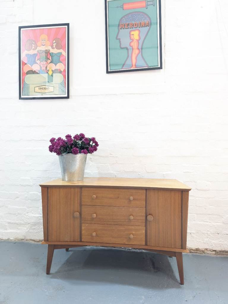 Mid Century Teak Compact Sideboard