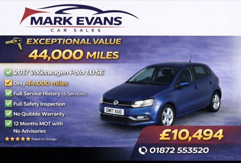 2017 Volkswagen Polo 1.2 TSI Match Edition 5dr HATCHBACK Petrol Manual