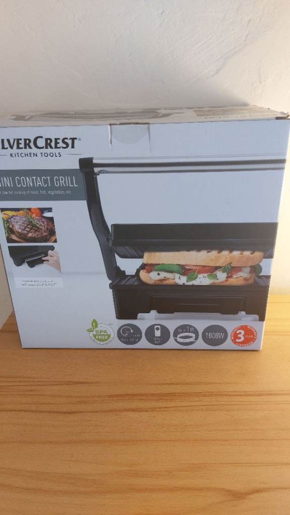 Silvercrest Mini Contact Grill – Brand New in Box