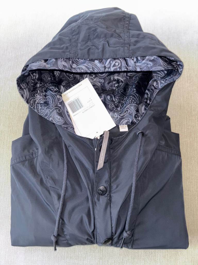 Pretty Green Black Parka, with Tags. Size Medium. Cost £95, accept £23 ono for quick sale