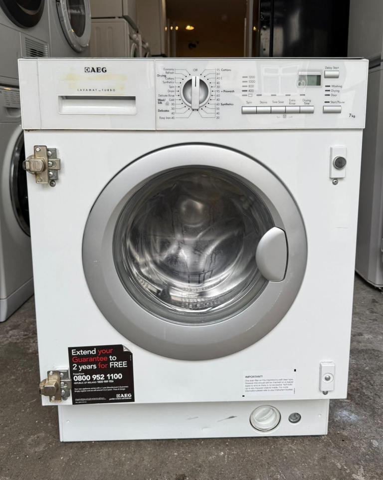 AEG 7kg 1400 rpm White Colour Integrated Washer Dryer With Free Delivery 🚚  