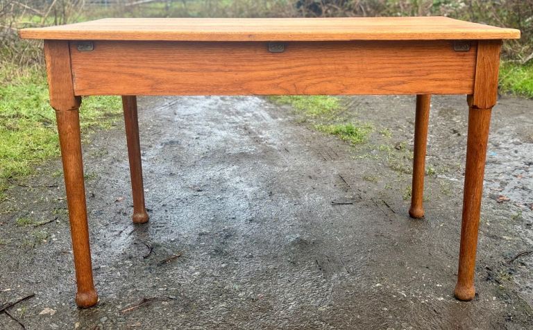 An Antique Oak farmhouse table,solid,heavy Antique Oak table,