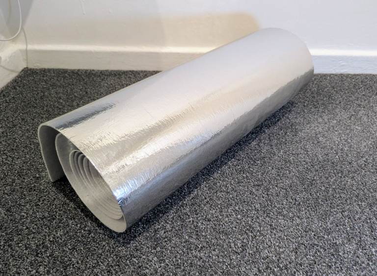 image for Radiator Heat Reflective Foil 2m x 50cm / Easy to Cut / Slide Behind Any Radiator / Reduce Heat Loss