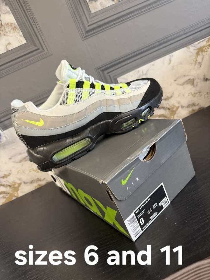 Nike Air Max 95 Trainers – Sizes 6 and 11, Good Condition
