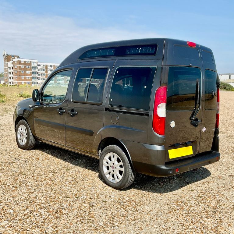 FIAT DOBLO BESPOKE CAMPER High Roof, 1 yr MOT, 1.9 Diesel Dynamic Multijet 2008 Dark Grey, 73k miles