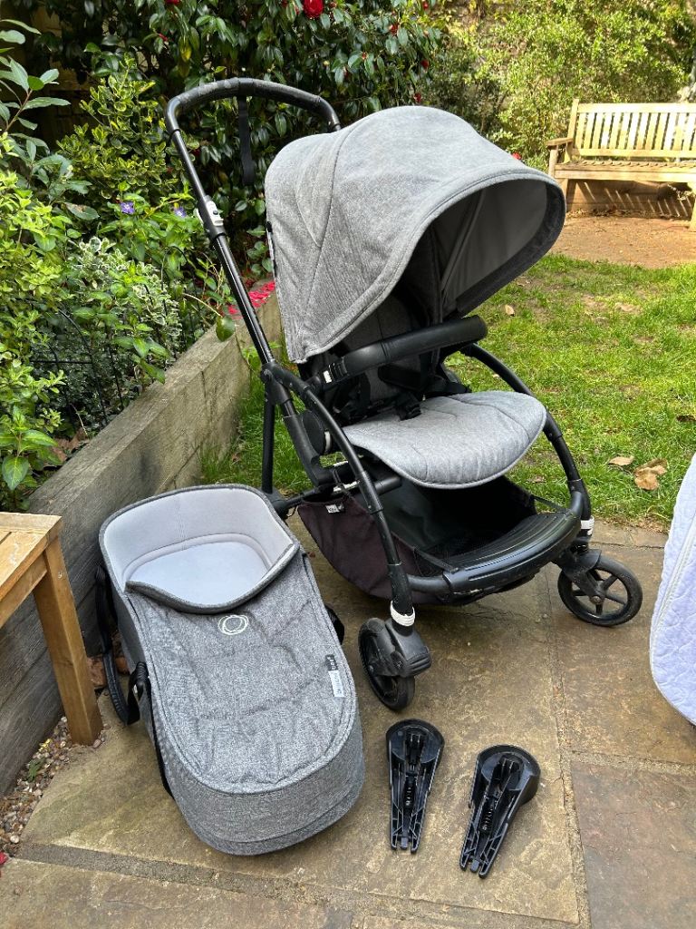 Bugaboo Bee 6 Pram very good condition w/ bassinet & toddler seat