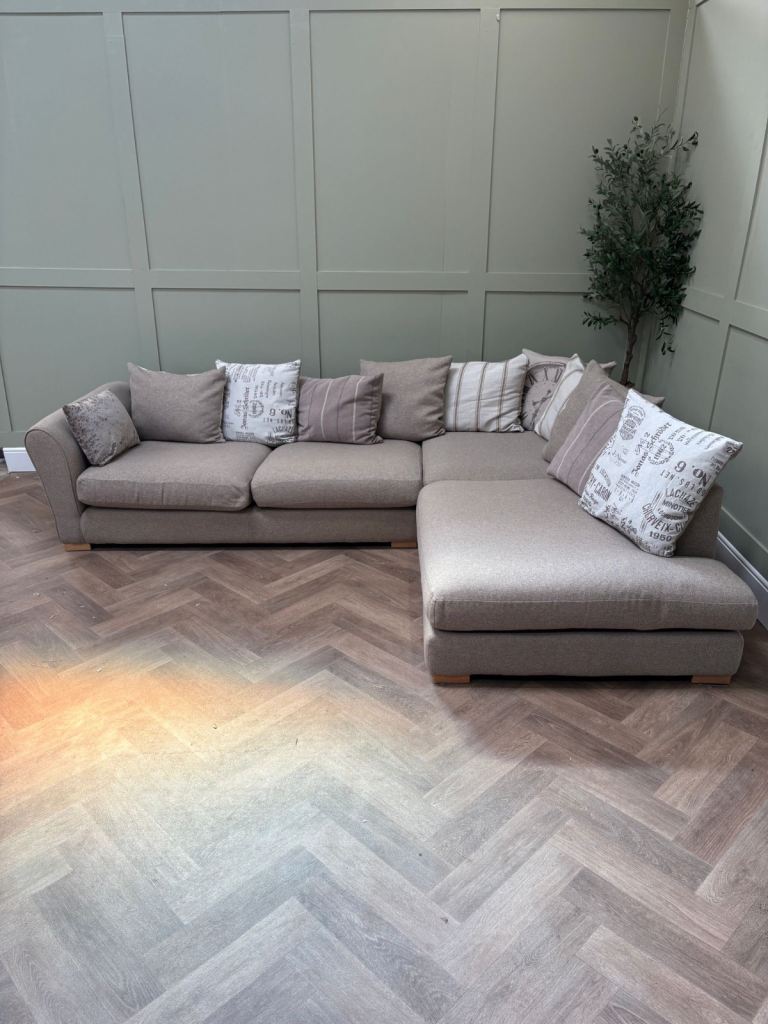 Beige - DFS Saphina Large Open End Corner Chaise Sofa – Delivery Available