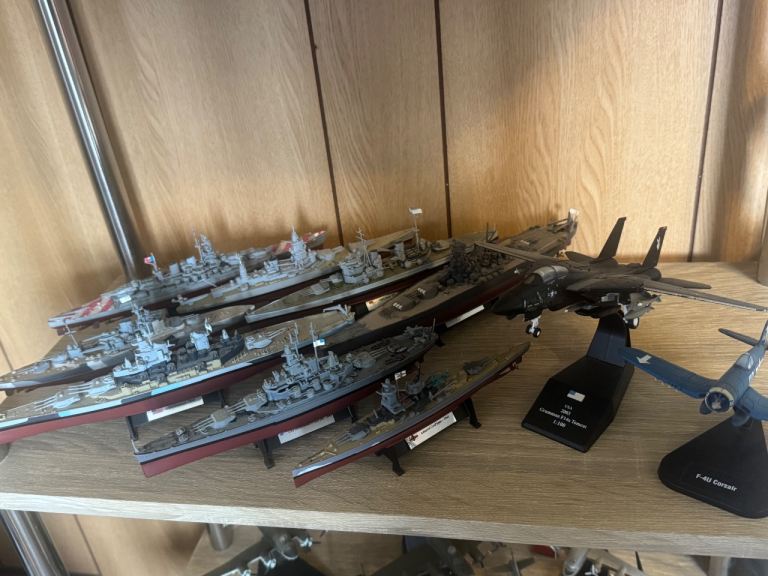 Model planes and ships