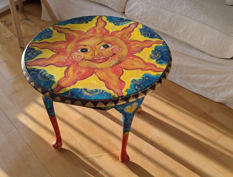 image for ***FREE*** Small colourful table