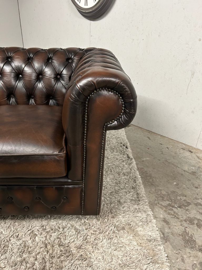 PAIR OF CHESTERFIELD 3 SEATER CLUB SOFAS DELIVERY AVAILABLE 