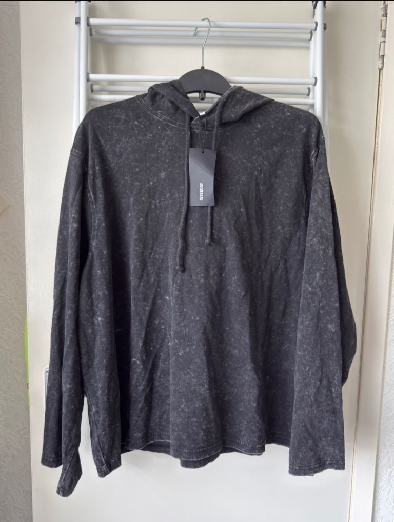 Weekday acid wash hoodie (medium fits up to XXL