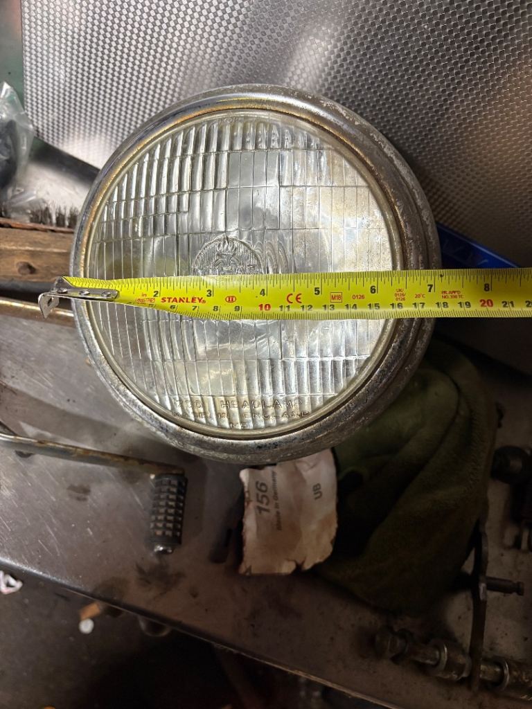 Lucas MBL 147 King of The Road Headlamp’s In Chrome Classic Car Vintage