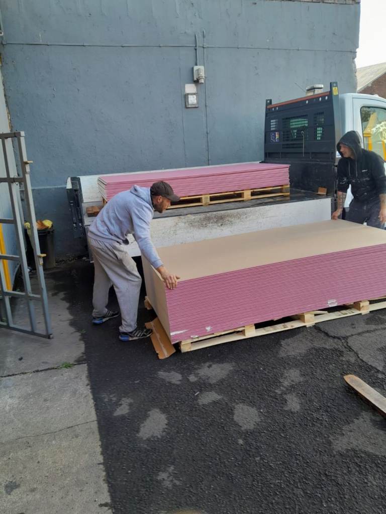 Plasterboard Sheets 2400 x 1200mm Standard – £10 each, Fireline £14 each