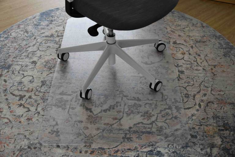 Heavy-Duty Polycarbonate Office Chair Floor-Protector 120x75cm