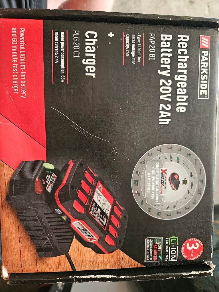 Parkside 20v charger PLG 20 C1