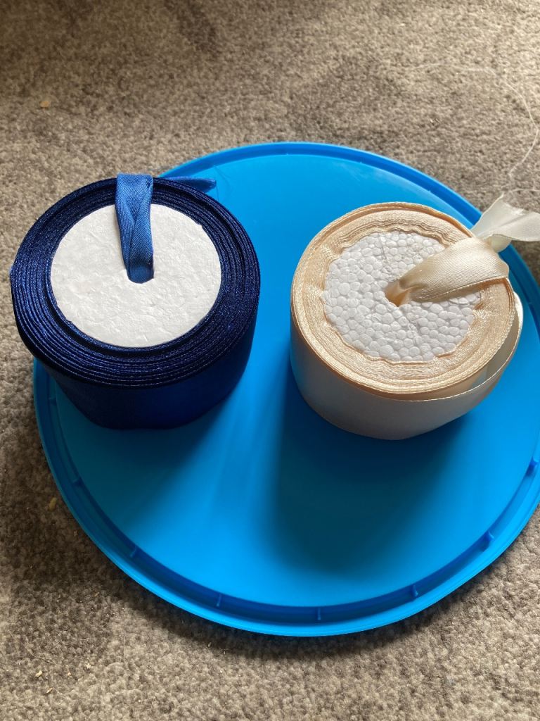 FREE ivory and navy ribbon