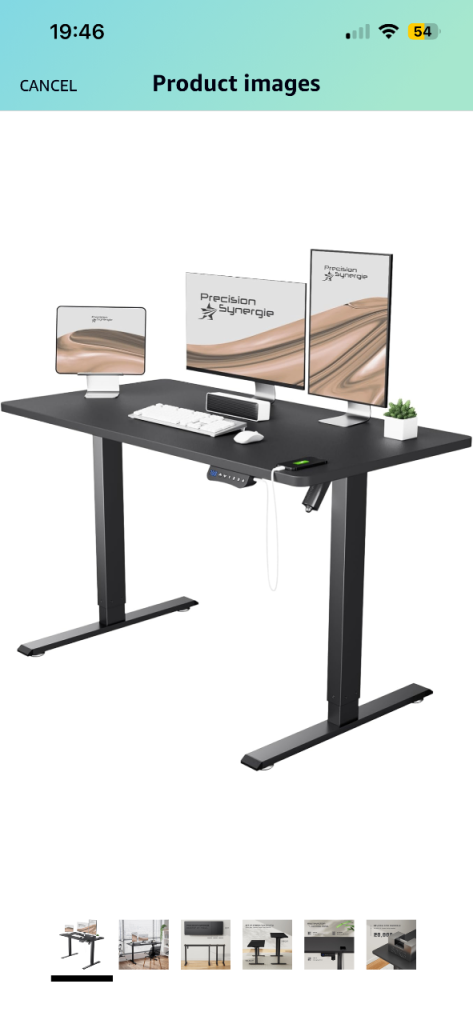 Desk adjustable height 
